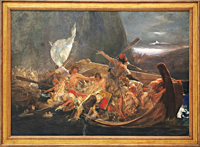 Μετά την καταστροφή των Ψαρών, έργο Νικολάου Γκύζη